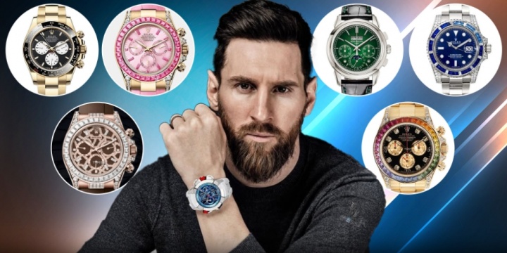 满满当当！太阳报盘点梅西手表收藏：公开戴过的总价值超280万镑